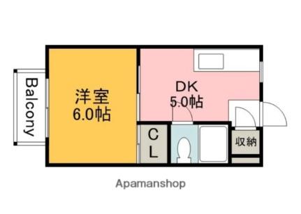 野地ハイツ 305｜広島県広島市安佐南区上安２丁目(賃貸マンション1DK・3階・22.68㎡)の写真 その2