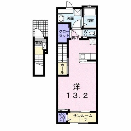 Ｌ．ラシック　古市橋 202｜広島県広島市安佐南区祇園７丁目(賃貸アパート1R・2階・40.94㎡)の写真 その2