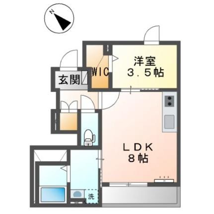 ヤングプリンス 101｜広島県広島市安佐北区落合南３丁目(賃貸アパート1LDK・1階・34.05㎡)の写真 その2