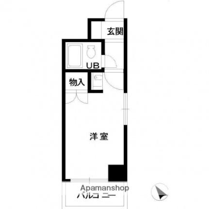 広島県広島市中区宝町(賃貸マンション1R・5階・15.85㎡)の写真 その2