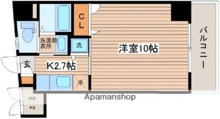 センテニアル己斐本町 303｜広島県広島市西区己斐本町１丁目(賃貸マンション1K・3階・28.50㎡)の写真 その2