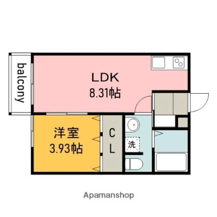 Ｎ－庚午北 303｜広島県広島市西区庚午北４丁目(賃貸アパート1LDK・3階・30.18㎡)の写真 その2