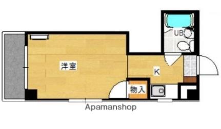 南千田柴崎ビル 402｜広島県広島市中区南千田東町(賃貸マンション1R・4階・15.60㎡)の写真 その2