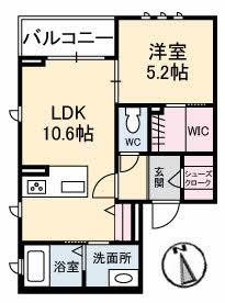 ジョイア白島 303｜広島県広島市中区白島中町(賃貸マンション1LDK・3階・42.53㎡)の写真 その2