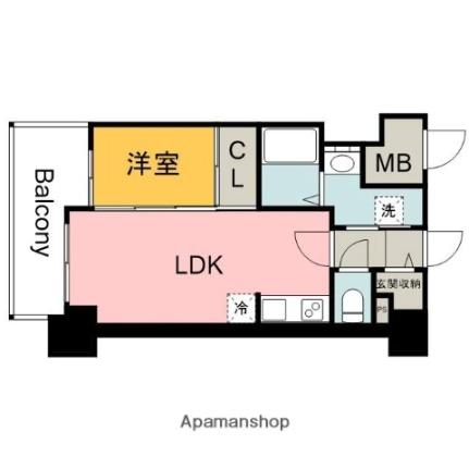 ＬａＳａｎｔｅ舟入本町（旧Ｓ－ＲＥＳＩＤＥＮＣＥ舟入本町） 1101 ｜ 広島県広島市中区舟入本町（賃貸マンション1LDK・11階・29.96㎡） その2