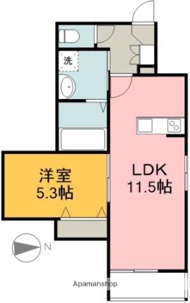 （仮称）吉島西プロジェクト 101｜広島県広島市中区吉島西２丁目(賃貸マンション1LDK・1階・41.55㎡)の写真 その2