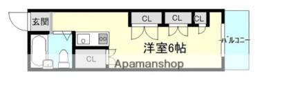 カーサ平野町 301｜広島県広島市中区平野町(賃貸マンション1R・3階・17.00㎡)の写真 その2