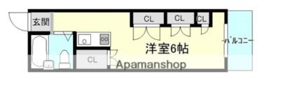 カーサ平野町 303｜広島県広島市中区平野町(賃貸マンション1R・3階・17.00㎡)の写真 その2