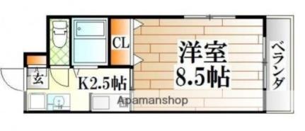 グランヴェル明和 404｜広島県広島市西区南観音４丁目(賃貸マンション1K・4階・25.00㎡)の写真 その2