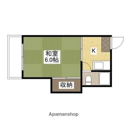 山下ビル 403｜広島県広島市中区幟町(賃貸マンション1K・4階・13.23㎡)の写真 その2