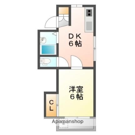 峰ガーデン 201｜広島県広島市東区牛田本町４丁目(賃貸マンション1DK・2階・26.00㎡)の写真 その2