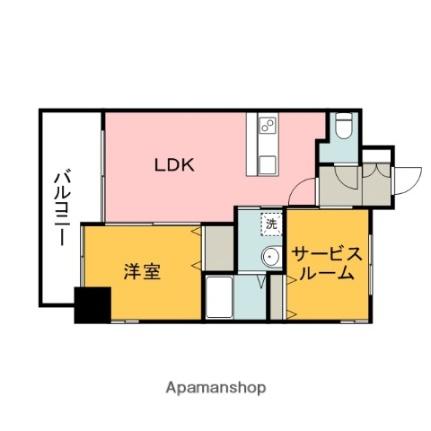 Ｊｉｂｒａｎｄ　ＳＡＫＡＩＭＡＣＨＩ（旧ＬＩＦＥＭＥＮＴ堺町 901｜広島県広島市中区堺町１丁目(賃貸マンション1SLDK・9階・48.45㎡)の写真 その2