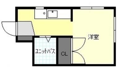 ウェルビー山本 403号室｜広島県広島市東区牛田南２丁目(賃貸マンション1R・4階・19.53㎡)の写真 その2