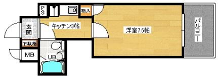 ダイアパレス国泰寺弐番館 312｜広島県広島市中区国泰寺町１丁目(賃貸マンション1K・3階・22.58㎡)の写真 その2