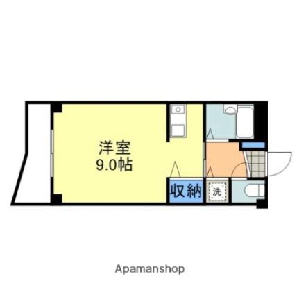 カトルレーブ 202｜山口県岩国市南岩国町３丁目(賃貸マンション1R・2階・28.13㎡)の写真 その2