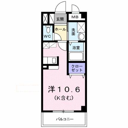 ヴェルデ　カーサ 403｜山口県岩国市今津町１丁目(賃貸マンション1K・4階・29.93㎡)の写真 その2