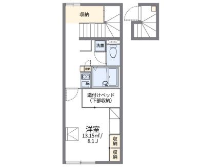 レオパレスロータスヒルズ2番館 202｜山口県岩国市南岩国町２丁目(賃貸アパート1K・2階・28.02㎡)の写真 その2