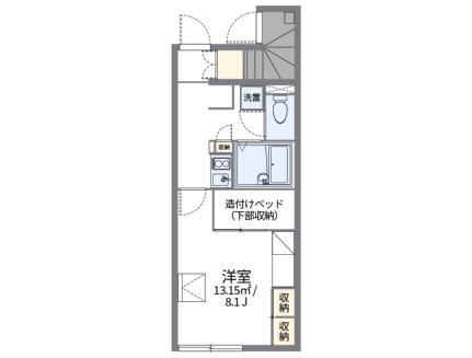 レオパレスロータスヒルズ2番館 104｜山口県岩国市南岩国町２丁目(賃貸アパート1K・1階・23.61㎡)の写真 その2