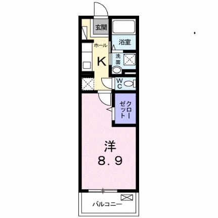 アルバーダ　Ｍ 203 ｜ 山口県山口市若宮町（賃貸マンション1K・2階・31.35㎡） その2