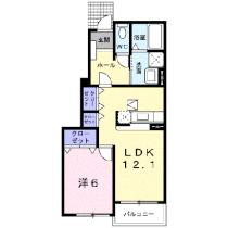 サンブライトＡ 103 ｜ 山口県美祢市大嶺町東分（賃貸アパート1LDK・1階・45.72㎡） その2