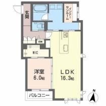 アールテラス新山口  ｜ 山口県山口市小郡明治１丁目（賃貸マンション1LDK・2階・64.68㎡） その2