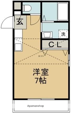 中島田レインボーハイツ輝 105｜徳島県徳島市中島田町３丁目(賃貸アパート1R・1階・23.18㎡)の写真 その2