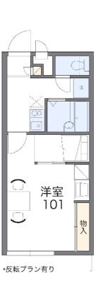 レオパレスエクセル　こくふ 203｜徳島県徳島市国府町和田字馬淵(賃貸アパート1K・2階・22.70㎡)の写真 その2