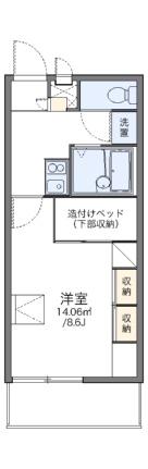 レオパレスクレール勝賀 106｜香川県高松市鬼無町藤井(賃貸アパート1K・1階・23.18㎡)の写真 その2