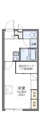 レオパレスＫ　ＣＯＵＲＴ 201｜香川県高松市木太町(賃貸アパート1K・2階・23.18㎡)の写真 その2