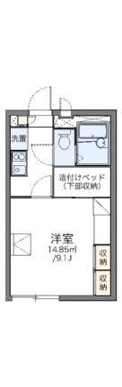 レオパレスエクレール鬼無 208｜香川県高松市鬼無町藤井(賃貸アパート1K・2階・23.18㎡)の写真 その2