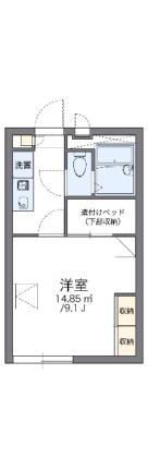 レオパレスＡＳＴｃ．ＤＡ 201｜香川県高松市川島東町(賃貸アパート1K・2階・23.18㎡)の写真 その2