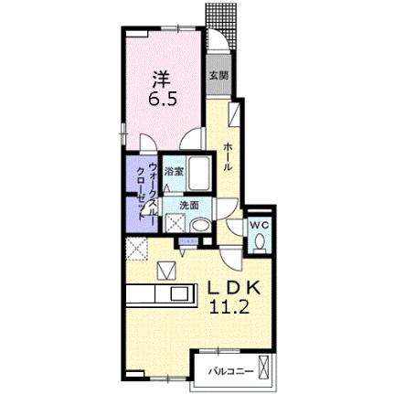 テール　リッシュIII 104 ｜ 香川県高松市木太町（賃貸アパート1LDK・1階・46.68㎡） その2