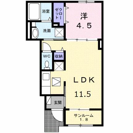 クラール木太リゾンネＡ 103｜香川県高松市木太町(賃貸アパート1LDK・1階・40.03㎡)の写真 その2