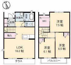 グランマスト1　Ｄ棟 103 ｜ 香川県高松市林町（賃貸アパート3LDK・1階・86.04㎡） その2