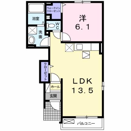 メゾン・ド・ローズ 102 ｜ 香川県高松市国分寺町国分（賃貸アパート1LDK・1階・44.75㎡） その2