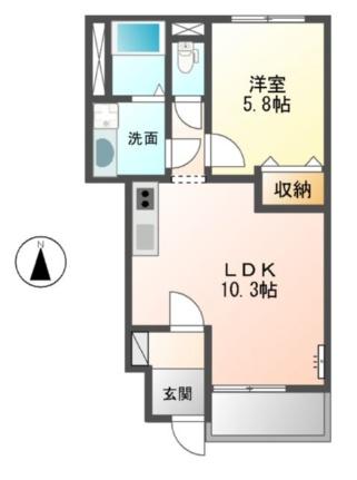 グラン　フェリシア　I 105｜香川県高松市六条町(賃貸アパート1LDK・1階・40.82㎡)の写真 その2