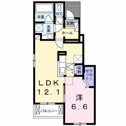 アークスI 102｜香川県高松市林町(賃貸アパート1LDK・1階・45.84㎡)の写真 その2