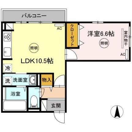 香川県高松市屋島西町(賃貸アパート1LDK・2階・41.80㎡)の写真 その2