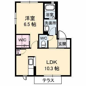 香川県高松市松縄町(賃貸アパート1LDK・1階・42.72㎡)の写真 その2