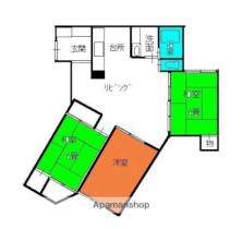 香川県高松市桜町１丁目（賃貸マンション3LDK・2階・79.33㎡） その2