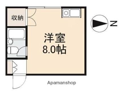 香川県高松市扇町２丁目(賃貸アパート1R・2階・19.13㎡)の写真 その2