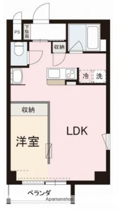 香川県高松市錦町１丁目(賃貸マンション1LDK・7階・37.50㎡)の写真 その2