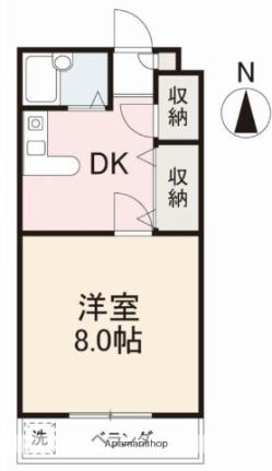 香川県高松市田村町(賃貸マンション1K・3階・26.49㎡)の写真 その2