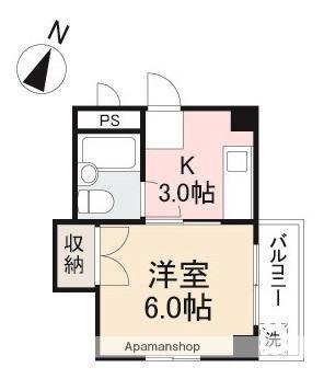 香川県高松市中野町（賃貸マンション1K・4階・20.06㎡） その2