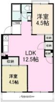 香川県高松市花ノ宮町２丁目（賃貸マンション2LDK・2階・46.28㎡） その2