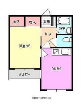 香川県高松市西ハゼ町(賃貸マンション1DK・2階・31.50㎡)の写真 その2