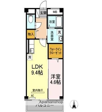 香川県高松市林町（賃貸マンション1LDK・3階・40.32㎡） その2