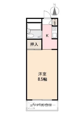 香川県高松市成合町(賃貸アパート1K・3階・23.10㎡)の写真 その2