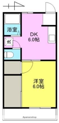 つるぎマンション 407｜香川県高松市福岡町３丁目(賃貸マンション1DK・4階・30.80㎡)の写真 その2