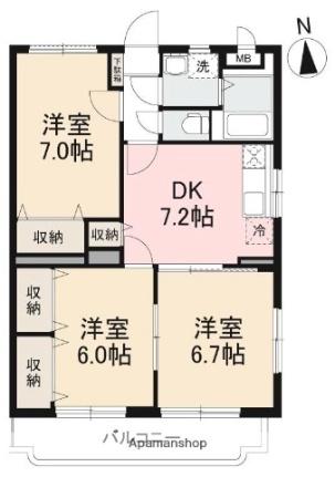 ベルティオンＴＫ 101｜香川県高松市太田下町(賃貸マンション3DK・1階・60.97㎡)の写真 その2